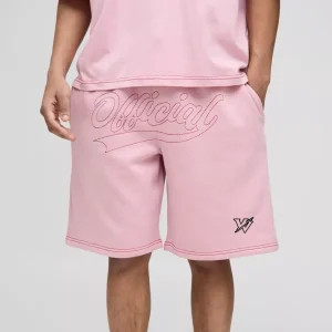 Oversized Official Contrast Stitch Short